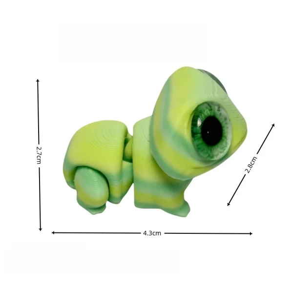3D Printing Cute Big-eyed Frog Figurines Desktop Decoration Ornaments Joint Simulation Eye Mini Frog Miniatures Toy  Animal Gift 4