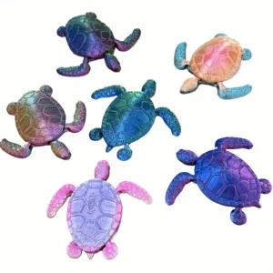 Flexible 3D Printed Turtle Figurine Colorful Movable Sculpture Creative Transform Toy for Christmas Gift Aquarium Office Desk 1
