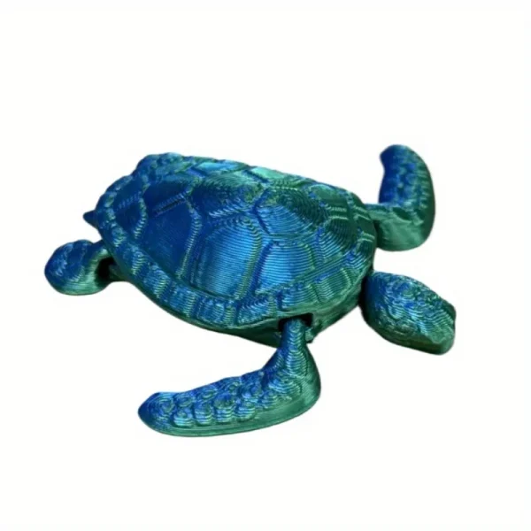 Flexible 3D Printed Turtle Figurine Colorful Movable Sculpture Creative Transform Toy for Christmas Gift Aquarium Office Desk 5