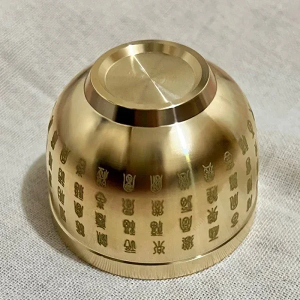 Feng Shui Treasure Bowl Brass Copper Wealth Figurine Attract Wealth And Good Luck Baifu Cylinder Desktop Ornament Decoration 2