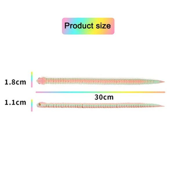 3D Printed Snake Luminous Movable Joint Simulation Snake Figurine Creative Home Office Desktop Decoration New Year Gifts Crafts 6