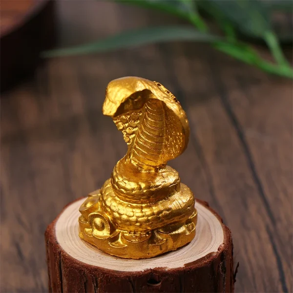 2025 Year Of The Snake Figurine Simulation Snake Resin Ornaments Sculpture Statue Chinese Style Tabletop Lucky New Year Gift 2