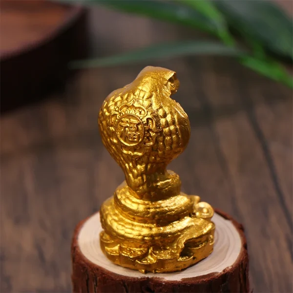 2025 Year Of The Snake Figurine Simulation Snake Resin Ornaments Sculpture Statue Chinese Style Tabletop Lucky New Year Gift 3