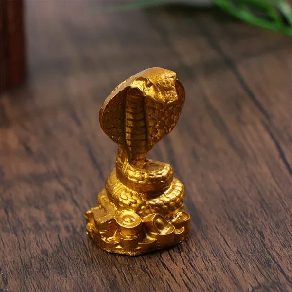 2025 Year Of The Snake Figurine Simulation Snake Resin Ornaments Sculpture Statue Chinese Style Tabletop Lucky New Year Gift 4