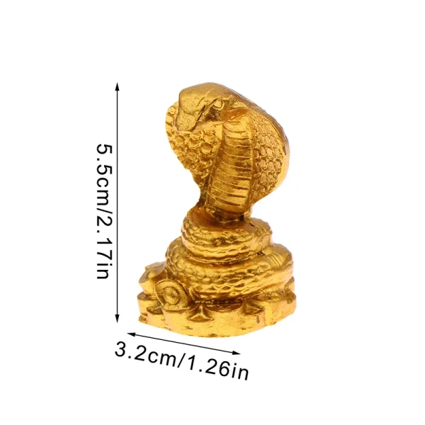 2025 Year Of The Snake Figurine Simulation Snake Resin Ornaments Sculpture Statue Chinese Style Tabletop Lucky New Year Gift 6