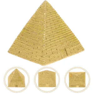 Pyramid Sand Table Retro Decoration Egyptian Mini Basket Figurine Simulated Resin Model Desktop Sculpture 1