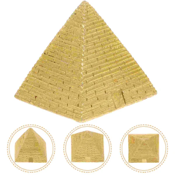 Pyramid Sand Table Retro Decoration Egyptian Mini Basket Figurine Simulated Resin Model Desktop Sculpture 1