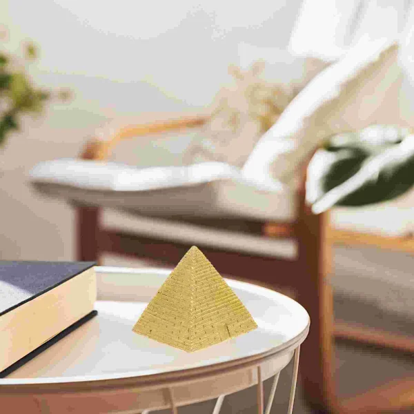 Pyramid Sand Table Retro Decoration Egyptian Mini Basket Figurine Simulated Resin Model Desktop Sculpture 6