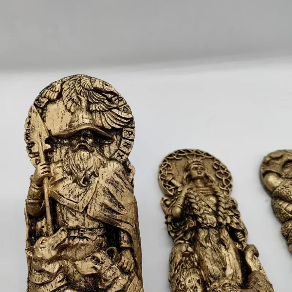 Nordic Gods Odin Statue Decoration Viking God Freya Sol Figurine Pantheon Altar Scandinavian Nordic Sculpture Desktop Decoration 6