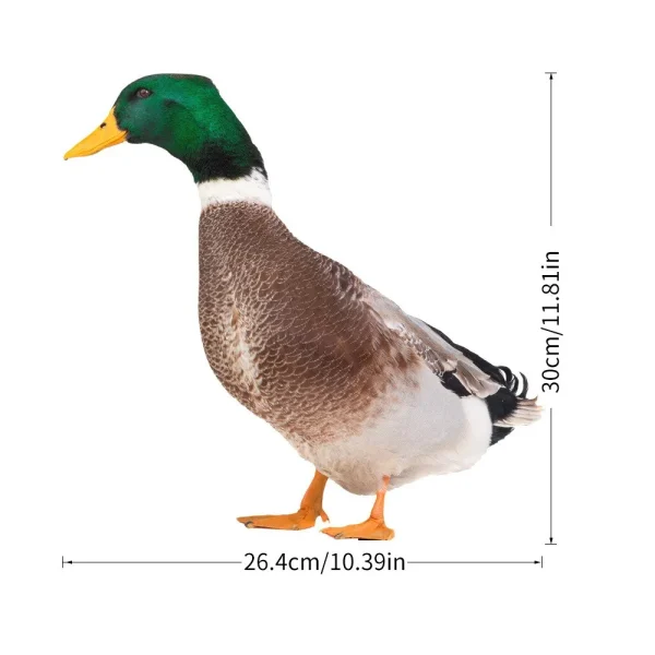 Garden Duck Statue 2D Acrylic Wild Duck Sculpture For Yard Decor Double-Sided Printing Weatherproof Duck Figurine For Farm 5