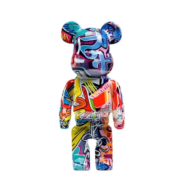 Bearbrick Statue Bear Statues and Sculptures Figure Ornaments Living Room Decor Christmas Decorations Figurines for Interior 6