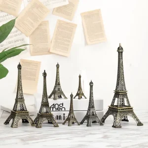 Paris Eiffel Tower Metal Crafts Home Decoration Accessories Figurine Statue Model Souvenir Home Interior Design Ornaments 1