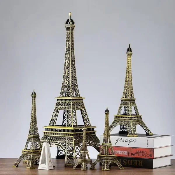 Paris Eiffel Tower Metal Crafts Home Decoration Accessories Figurine Statue Model Souvenir Home Interior Design Ornaments 2