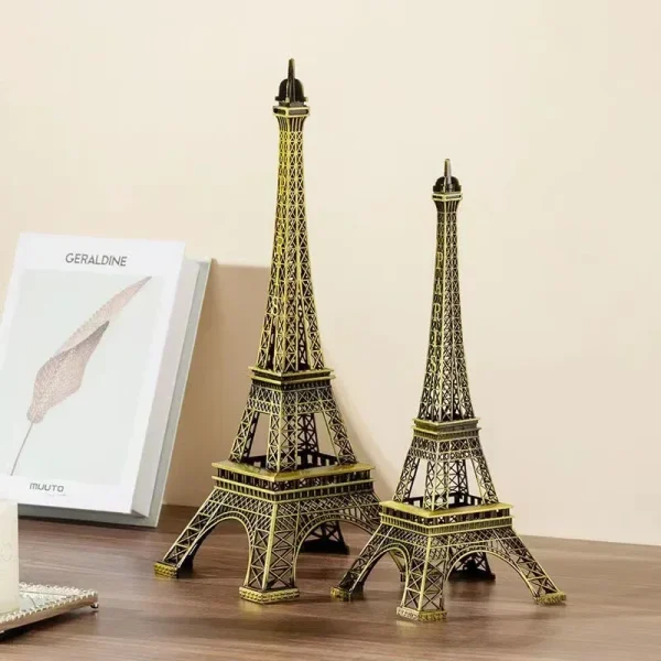 Paris Eiffel Tower Metal Crafts Home Decoration Accessories Figurine Statue Model Souvenir Home Interior Design Ornaments 5