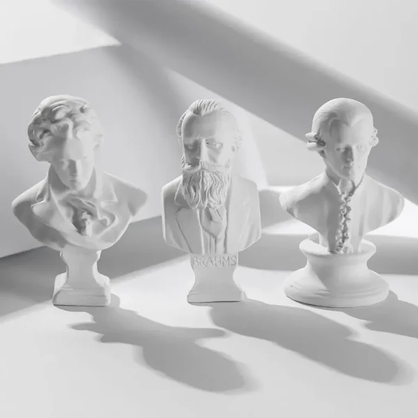 New Mini Figurine Plaster Statue Greek Mythology Celebrities Famous Sculpture Drawing Practice Gypsum Bust Portraits Home Decor 4