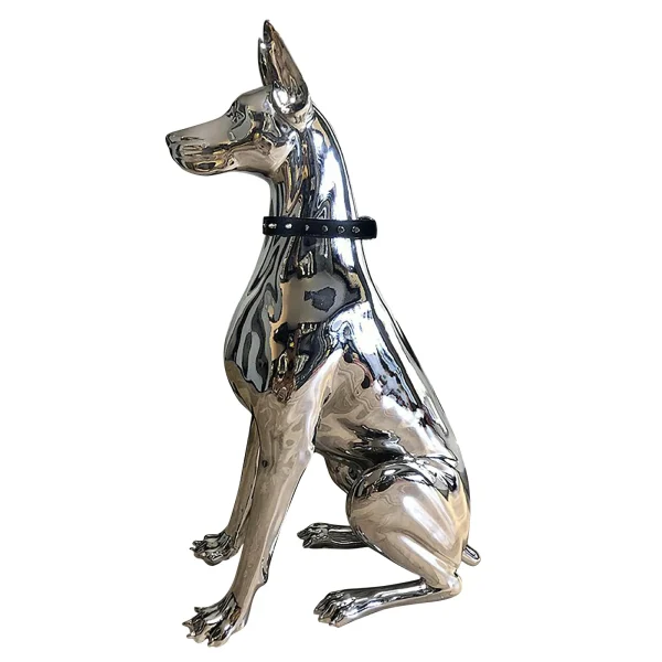 Home Decor Sculpture Doberman Dog Small Size Art Animal Statues Figurine Room Home Decoration Accessories Living Room Decoration 5