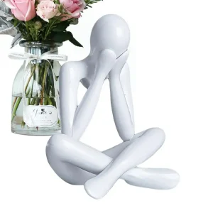 Thinker Abstract Statues Sculptures Figurine Living Room Home Decor Desk Ornaments 1