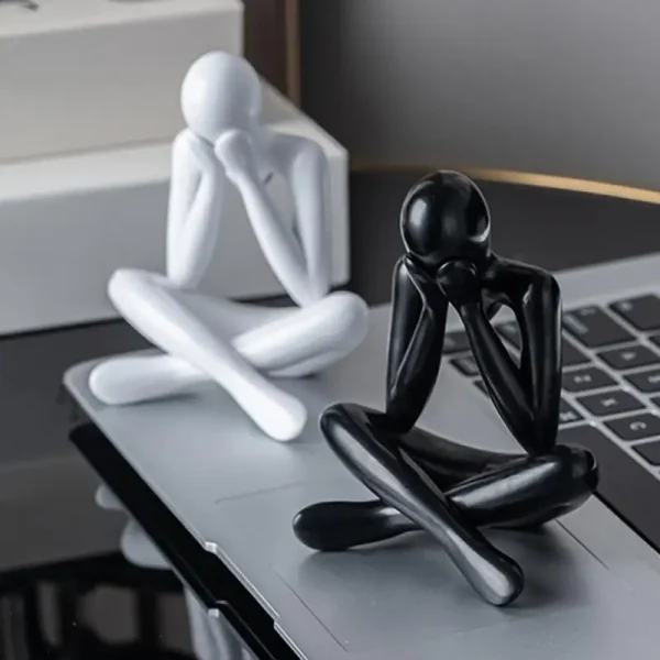 Thinker Abstract Statues Sculptures Figurine Living Room Home Decor Desk Ornaments 2