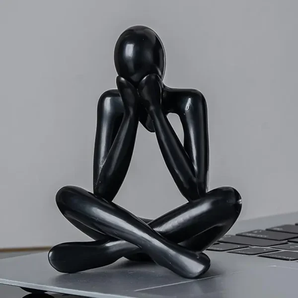 Thinker Abstract Statues Sculptures Figurine Living Room Home Decor Desk Ornaments 4