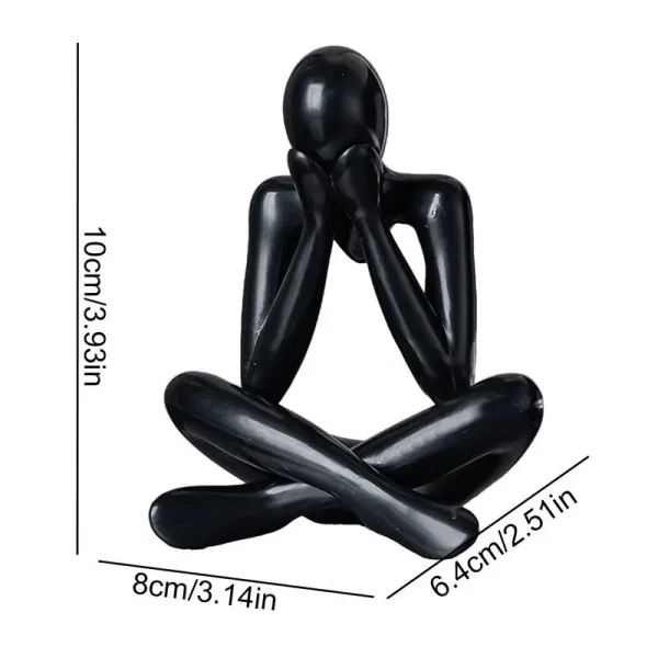 Thinker Abstract Statues Sculptures Figurine Living Room Home Decor Desk Ornaments 6