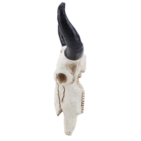 Bull Head Pendant Wall Hanging Animal Wildlife Sculpture Figurines Crafts Fashion Nostalgic Realistic for Home Halloween Decor 3