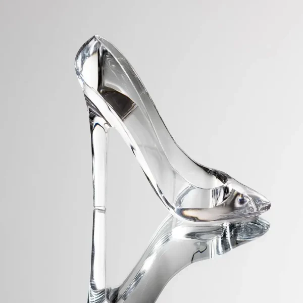 Transparent Crystal Glass Slipper Shoe Ornaments Acrylic High Heels Shoes Decorative Sculpture Shoes Wedding Shoe Figurines 6