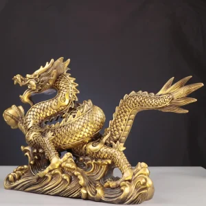 Feng Shui Dragon Statue Good Lucky Gifts Tabletop Decor Prosperity Decorative Figurines Sculpture for Indoor Home Decor Office 1