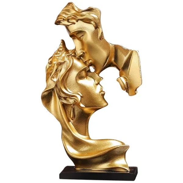 Mini Resin Lovers Statue Figurine Kissing Posture Model Craft Sculpture Ornament Home Decor Desktop Wine Cabinet Decoration 6