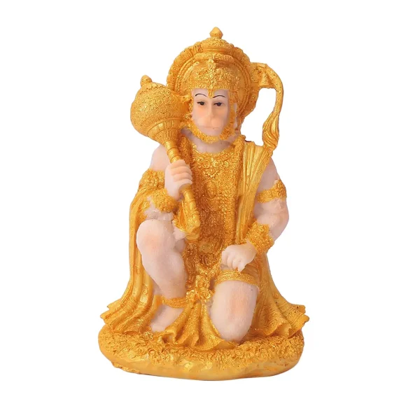 Hindu Monkey God Buddha Statues Hanuman Figurine Handcrafted Sculpture for Tabletop Meditation Temple Meditation Decoration 4