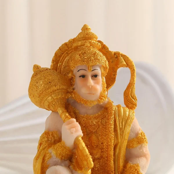 Hindu Monkey God Buddha Statues Hanuman Figurine Handcrafted Sculpture for Tabletop Meditation Temple Meditation Decoration 5
