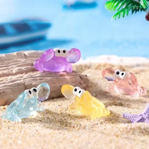 20pcs Mini Crabs Miniature Resin Decoration Fairy Garden Landscape Hobby Accessory Terrarium Figurine DIY Craft Plant Pot 1