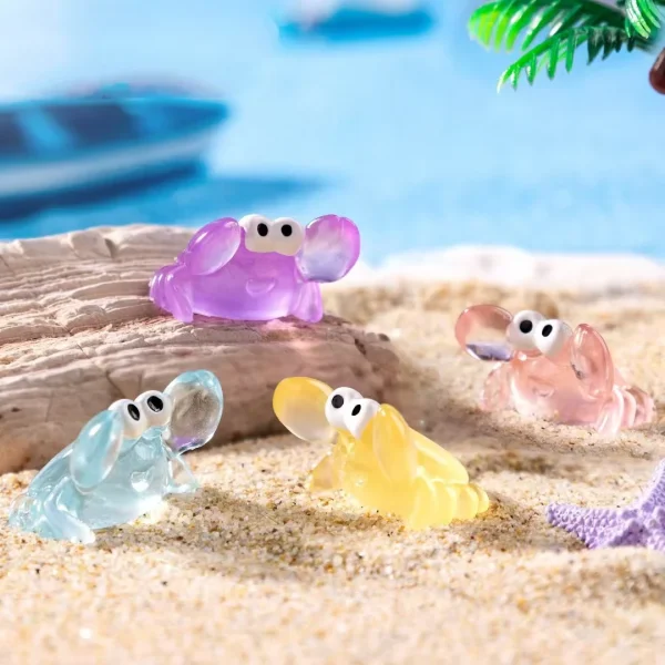 20pcs Mini Crabs Miniature Resin Decoration Fairy Garden Landscape Hobby Accessory Terrarium Figurine DIY Craft Plant Pot 1