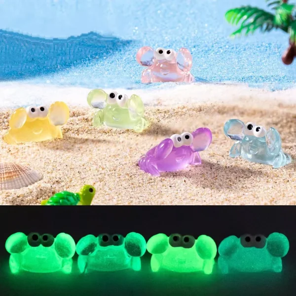 20pcs Mini Crabs Miniature Resin Decoration Fairy Garden Landscape Hobby Accessory Terrarium Figurine DIY Craft Plant Pot 3