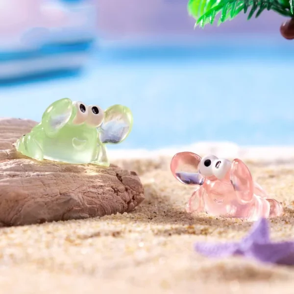 20pcs Mini Crabs Miniature Resin Decoration Fairy Garden Landscape Hobby Accessory Terrarium Figurine DIY Craft Plant Pot 4