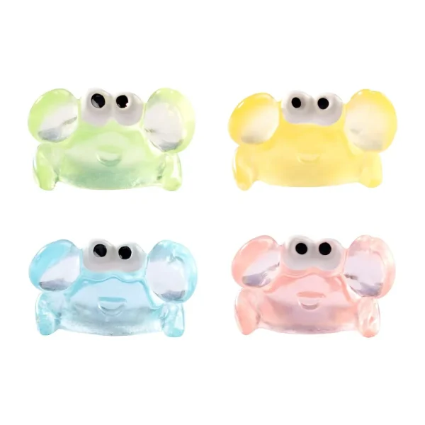 20pcs Mini Crabs Miniature Resin Decoration Fairy Garden Landscape Hobby Accessory Terrarium Figurine DIY Craft Plant Pot 5