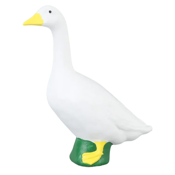 Resin Goose Figurine Lifelike Exquisite Craft Goose Statue Sculpture Ornament for Home Garden Porches Decoration 6
