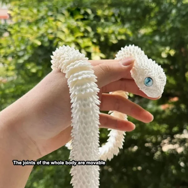 3D Printed Snake Movable Joint Simulation Snake Figurine Creative Home Office Desktop Ornament 2025 New Year Gifts Crafts Gift 4