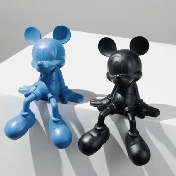 Cartoon Disneys Mickeys Mouse Statue Resin Sitting Mickeys Sculpture Figurines Fashion Brand Ornament Office Home Interior Decor 4