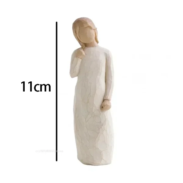 Nordic Style Figure Nativity Scene Wood Sculptures Family Ornament Family Resin Figurine Crafts Wedding Gift for Home Decoration 6