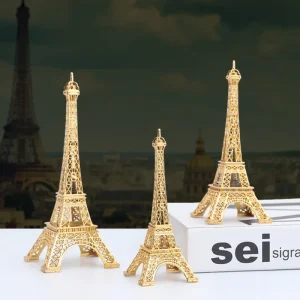 Vintage Eiffel Tower Statue Desktop Decor Iron Eiffel Tower Figurine Cake Stand Light Luxury Ornament Unique Office Decoration 1