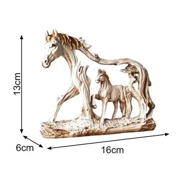 Horse Sculpture Resin Indian Galloping Horse Statue Home Decoration Desktop Decoration Animal Figurines 6