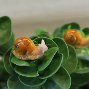 Micro Landscape Simulation Small Snail Garden Decoration Snail Ornament Snail Model Resin Craft Miniature Figurine Home Decor 1