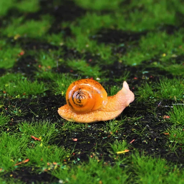 Micro Landscape Simulation Small Snail Garden Decoration Snail Ornament Snail Model Resin Craft Miniature Figurine Home Decor 5