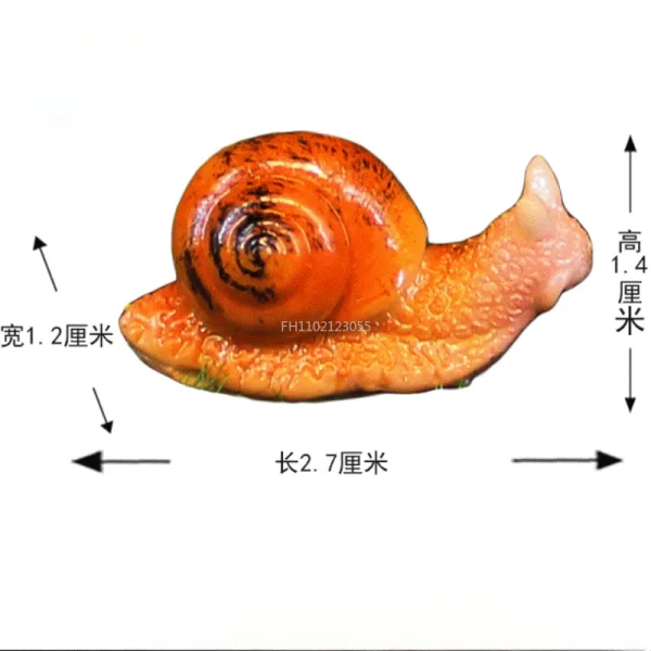 Micro Landscape Simulation Small Snail Garden Decoration Snail Ornament Snail Model Resin Craft Miniature Figurine Home Decor 6