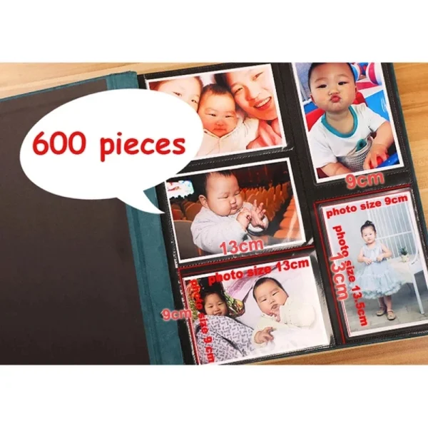 5 Inch 600 Pockets Children's Family Photo Album Large Capacity Cartoon Album Inters Photos Book Kid Memory Gift 2