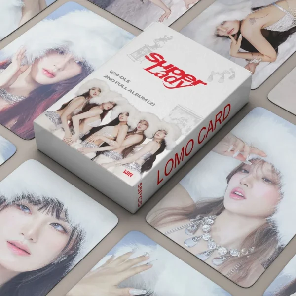 KPOP 55cards/set (G) I-DLE Album Card I FEEL Album GIDLE Ye Shuhua MINNIE Printed Photo Card LOMO Card Gift For Girls Collection 3