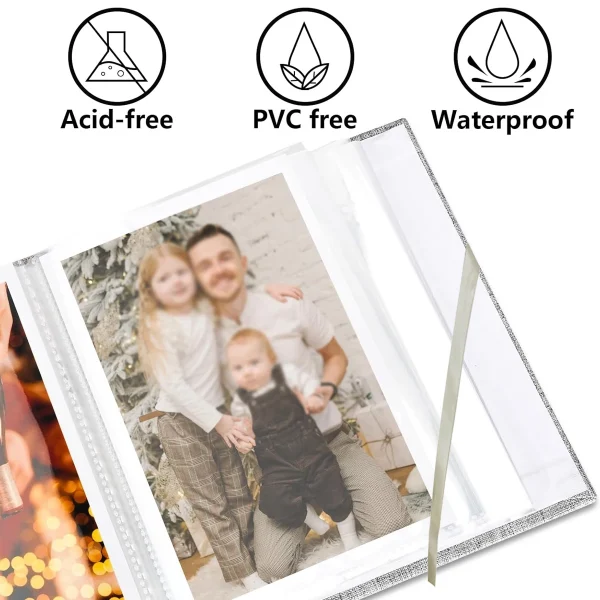 1pcs 4x6 small photo album capable of holding 100 photos mini baby album linen cover gift wedding family album 4
