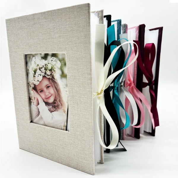 1pcs 4x6 small photo album capable of holding 100 photos mini baby album linen cover gift wedding family album 6