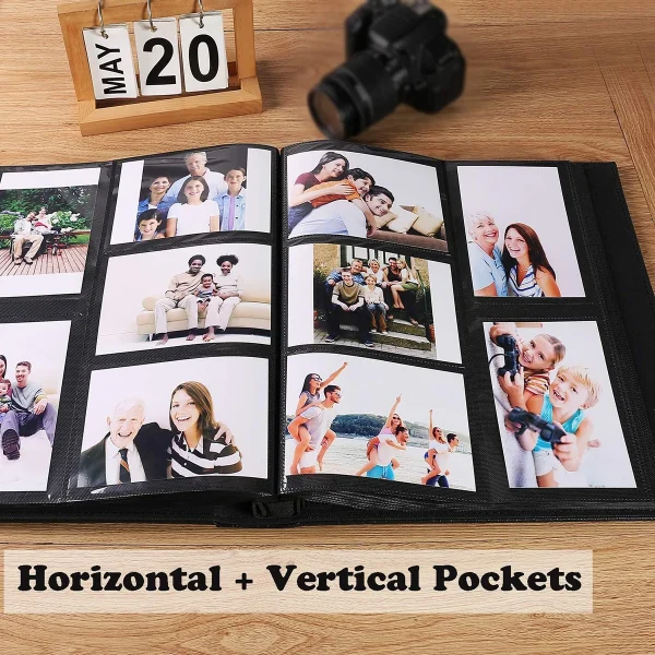 arge album with 600 4x6 photos, 5 pockets per page, memo album, adventure book, travel record, couple's birthday gift 4