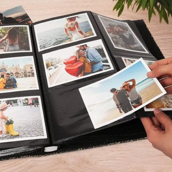 arge album with 600 4x6 photos, 5 pockets per page, memo album, adventure book, travel record, couple's birthday gift 6